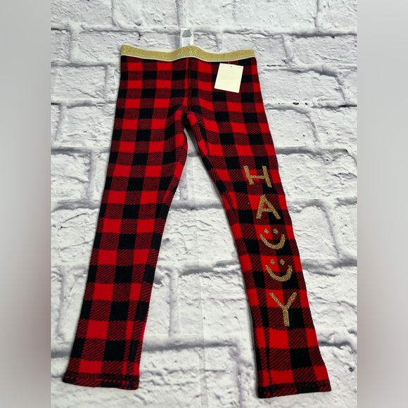 Tucker + Tate Other - Tucker and Tate girls plaid knit leggings size 5 new